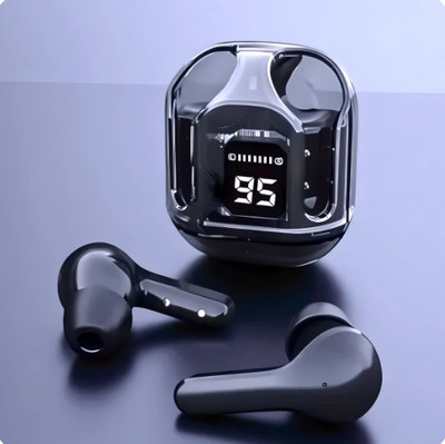 Acheron ULTRAPOD MAX TWS Earbuds with 13mm Drivers, Noise Reduction, Bluetooth 5.3 Bluetooth(BLACK AuraPods-, In the Ear)