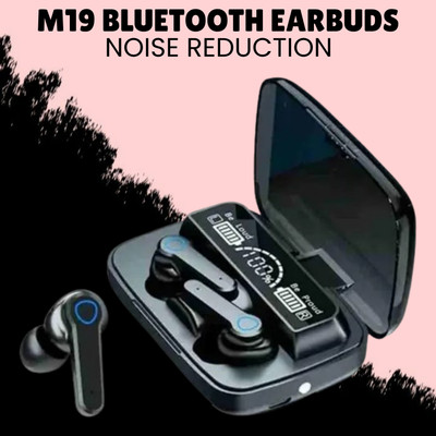 FRONY M19 Wireless (Earbuds) TWS 5.1 Large Dual LED Display & Bluetooth HeadphonesC207 Bluetooth(Black, True Wireless)