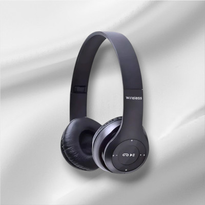AIZINA Clear Voice Headphones with Mic & SD Card Support_7P Bluetooth & Wired(Black, On the Ear)