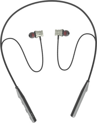 Qeikim NB119C Carter 32 Hours Playing Time Fast Charging Bluetooth Neckband Earphone Bluetooth(Black, In the Ear)
