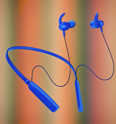 GPQ STORE Rokerz 235 Pro Wireless Bluetooth Neckband(0B.77 Bluetooth(Blue, In the Ear)