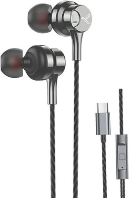 KDM T19 TYPE-C earphones with mic Magnetic buds and 1200mm wire length Wired(Black, In the Ear)