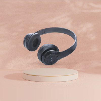 house of common Gaming Wireless Over-Ear Headset with Subwoofer-like Bass Sound_DH Bluetooth & Wired(Black, On the Ear)