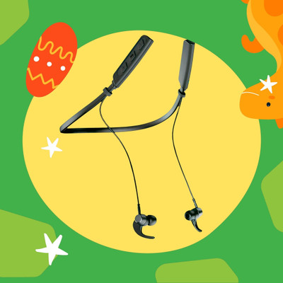 GPQ STORE Rokerz 235 Pro Wireless Bluetooth Neckband(0.3494 Bluetooth(Black, In the Ear)