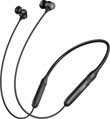 boAt Rockerz 301 ANC,13mm Drivers,Hall Switch, ~30dB ANC, App Support Bluetooth(Onyx Black, In the Ear)