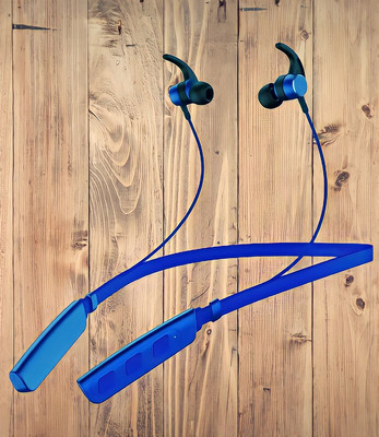 GPQ STORE Rokerz 235 Pro Wireless Bluetooth Neckband(B.0.323 Bluetooth(Blue, In the Ear)
