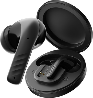 GOBOULT W35 with 48 Hrs Battery Life,4 Mic ENC, Wavy Shell Design, Made in India, 5.4v Bluetooth(Black, True Wireless)