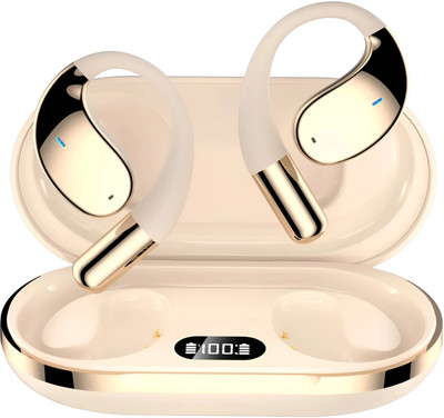 COREGENIX U30 OWS Bluetooth TWS Earbuds with ENC & Planet Design, 60hrs of Playtime Bluetooth(Beige, True Wireless)