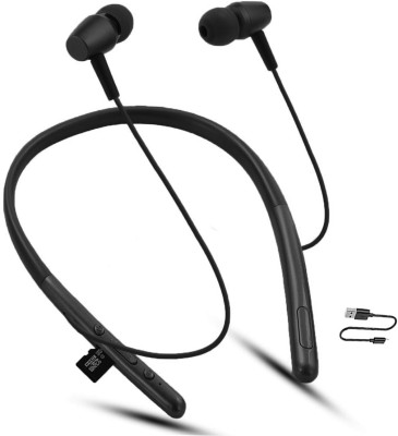 Qeikim Headphones Designed for Running, Cycling, Hiking & Other Sports, Gym Bluetooth Headset(Black, Enhanced Bass, TF Card Support, Immersive LED Lights, In the Ear)