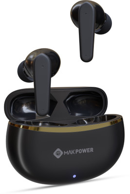 MAK POWER 48-H Playback, ENC, HD Sound, Deep Bass, Fast Charge, Touch Control TWS Earbud Bluetooth(Black, True Wireless)