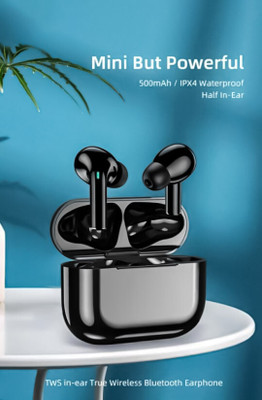 SANNO WORLD Airdrops Beatbox 161 ,Bass+ 20Hrs playtime,(Black, Truly wireless) Bluetooth(Black, In the Ear)