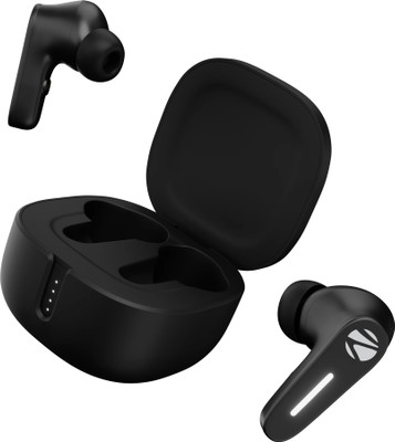 ZEBRONICS Zeb-Sound Bomb 7, TWS, 60h Backup, BT v5.2, ENC, Rapid Charge, Flash Connect Bluetooth(Black, In the Ear)