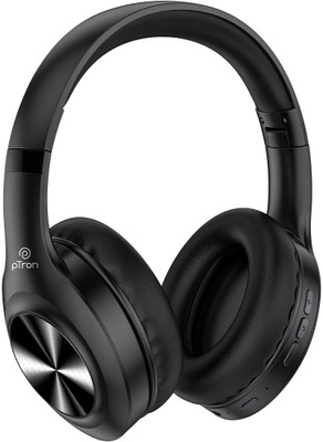 PTron Studio Pro W/ 65 Hrs Playback, Clear Calls, 45ms Game Mode, Soft Padded Earcups Bluetooth  (Black, On The Ear) For Rs. 699 @ 82 %