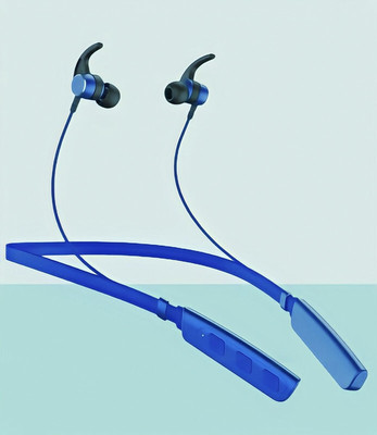 GPQ STORE Rokerz 235 Pro Wireless Bluetooth Neckband(B.0.325 Bluetooth(Blue, In the Ear)