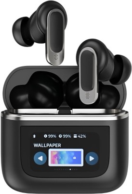 Digiwins Tour Pro 2 - True Wireless Noise Cancelling Earbuds, 6-Mic, Smart LCD Display Bluetooth Headset(Black, In the Ear)