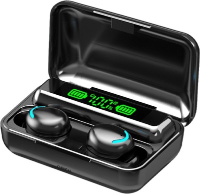 DigiClues BTH F9 Earbuds/TWs/buds 5.1 Earbuds with 48H Unbeatable Playtime, Headphones Bluetooth Headset(Black, True Wireless)