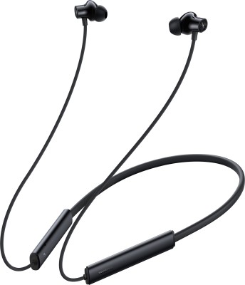 realme Buds Wireless 3 with 30dB ANC, 360 degree Spatial Audio, upto 40 hours Playback Bluetooth Headset(Pure Black, In the Ear)