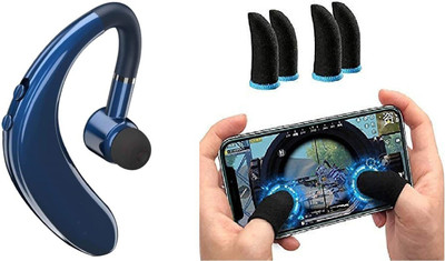 JOKIN Combo pack pubg finger sleeves with S109 Wireless Headphone, for Smartphone. Bluetooth(Blue, True Wireless)
