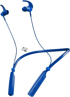 IZWI New 2023 TEHALKA BASS 233 +Pro Neckband Wireless With Mic Headphones/EarphonesA5 Bluetooth Gaming Headset(Blue, In the Ear)