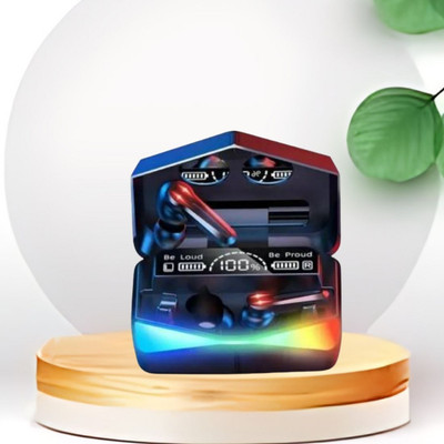 Clairbell Wireless Earbuds TWS Bluetooth 5.1, Touch Control Transparent LED DisplayA329 Bluetooth(Multicolor, True Wireless)