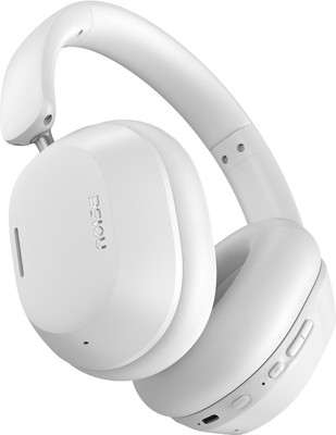 Noise Airwave Max 5, 80 Hours Playtime, HFA Tech, Adaptive ANC (50dB) & Dual pairing Bluetooth(Calm White, On the Ear)