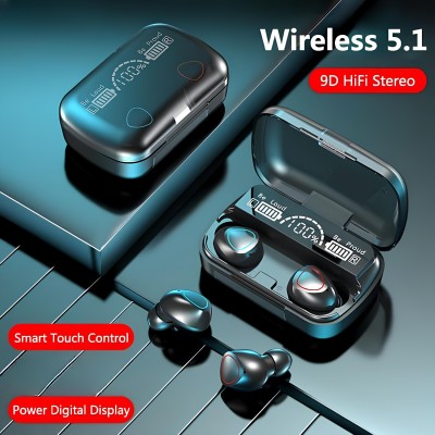 GREE MATT M10 30 hours Battery life & Deep Baas,Waterproof,Earbuds Wireless Bluetooth A172 Bluetooth Headset(Black, True Wireless)