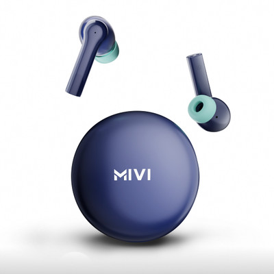 Mivi Duopods Horizon [New Launch], AI-ENC, 60 Hrs, 13mm Drivers, Fast Charge, BT v5.3 Bluetooth(Lagoon Blue, True Wireless)