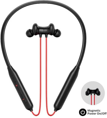 NECKTECH Bullet-red-a1 Bluetooth(Black, On the Ear)