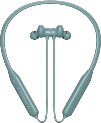Qvee Bullets Q2 - MAGNETIC POWER OFF/ON 48Hr Playtime Headphone Neckband Earphone-11 Bluetooth Gaming(Green, In the Ear)