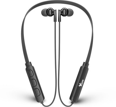 AAMS 118 Chill Series Wireless Earphones Neckband with 18 Hours Playtime,Dual Pairing Bluetooth(Black, In the Ear)