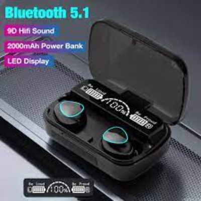 GUGGU TAE_672A_TWS M10 Wireless Earbuds Bluetooth Headset Bluetooth(Black, True Wireless)