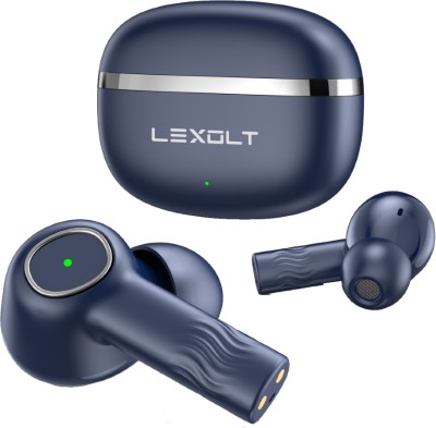 Lexolt Nirvana 120 Hours Playtime & ENC Crystal Bionic Sound Bluetooth Earbuds Bluetooth(Blue, True Wireless)