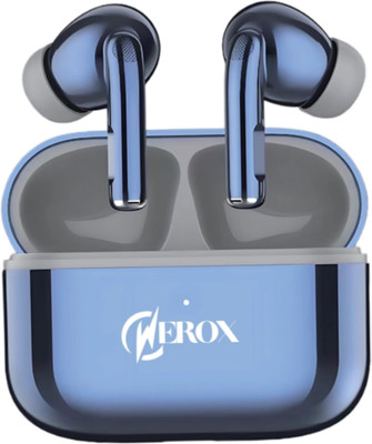 WEROX N-Lite AirDoze TypeC BT 5.2, 65msLowLatency TouchEnabled 12mmDrivers Bluetooth Gaming(Blue, True Wireless)