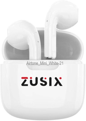 Zusix Airtone Mini - Compact and Durable TWS,Rich Bass,30H Playtime Wireless Earbuds Bluetooth(White, True Wireless)