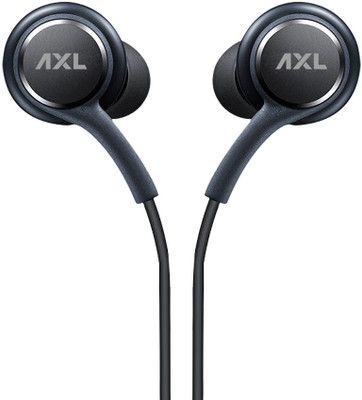 AXL Cross Type-C Earphone with mic, In-Line Controls Wired(Black, In the Ear)