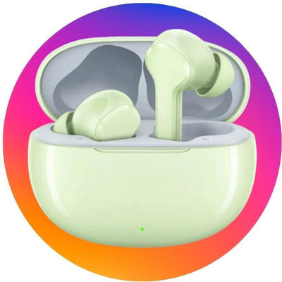 URNEED T10 TWS Earbuds | Bluetooth 5.3, Noise Reduction & Clear Calling Bluetooth Gaming(Green, True Wireless)