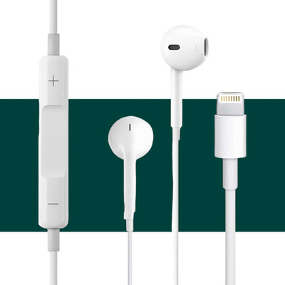 Bxeno Earphones with Lightning Connector-iPhone 12/iPhone 12 Pro/iPhone 12 Pro Max[22] Wired(White, In the Ear)
