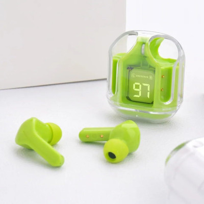 TECHMAZE V1 TWS EARBUDS, IN-EAR v5.3 Bluetooth & IPX6 Splashproof & 6 hrs Playtime Bluetooth(Green, In the Ear)