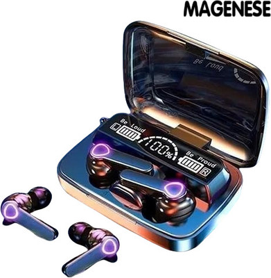 MAGENESE LATEST PREMIUM Earbuds 3500mah batteryTWS Wireless Waterproof 9D 5.2 LED Display Bluetooth(Black, True Wireless)