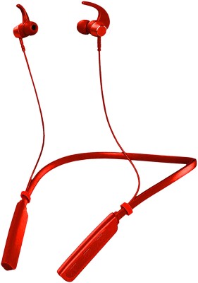 IZWI Soul 24 Hours Playtime High Bass Wireless Neckband headphones Earphone Bluetooth(Red, In the Ear)