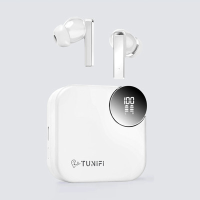 TOUCH 18 Buds 42 dB Active Noise Cancellation, Ultra Bass Technology, 30 Hrs playtime Bluetooth Gaming(White, True Wireless)
