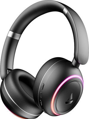 boAt Rockerz 480 w/ Beast Mode, RGB LEDs(6 Light Modes), 60HRS Playback & ENx Tech Bluetooth(Black Sabre, On the Ear)