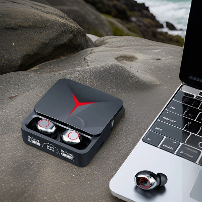 GUGGU Q25_M90 Pro Gaming TWS Bluetooth Earbuds with Power Bank: Mobile Headset Bluetooth(Black, In the Ear)