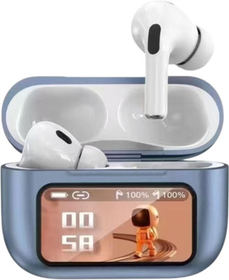 Zusix Touch Fusion 120 True ANC TWS, Smart Case with Touch Display, 30H Playtime Bluetooth(Blue, True Wireless)
