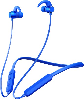 ZTNY Neckband, HD Mic Crystal Clear Voice On Call, Home/Office/Gym Earphone High Bass Bluetooth Headset(Blue, In the Ear)