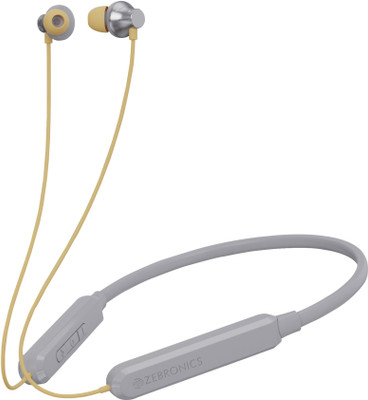 ZEBRONICS Jumbo Lite, with 70Hrs Backup, Fast Charging, ENC Mic, Gaming Mode, Splash Proof Bluetooth(Grey, In the Ear)