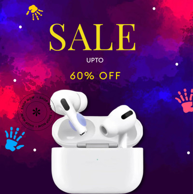 Tedbee Elite Bass Boost, Touch Mic with Mic, Bass & ANC Earbuds Bluetooth Gaming(White, In the Ear)