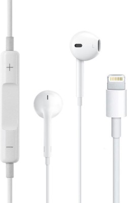 Vntex Original Headphones For iPhone 14 11 12 13 Pro Max X XS XR 8 7 6 Plus Wired Headset(White, In the Ear)