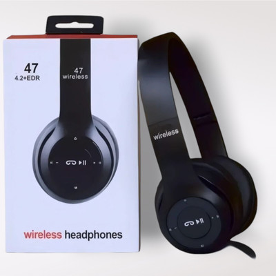 AIZINA Gaming Headphones (Wireless) with Immersive Explosive Deep Bass_YF Bluetooth & Wired(Black, On the Ear)