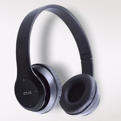 house of common Bluetooth Headset with Mic, SD Card & Extra-Long Backup_YZ Bluetooth & Wired(Black, On the Ear)